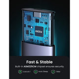 UGREEN 10903 M.2 SATA NGFF SSD Hard Drive Enclosure - Top-Down View