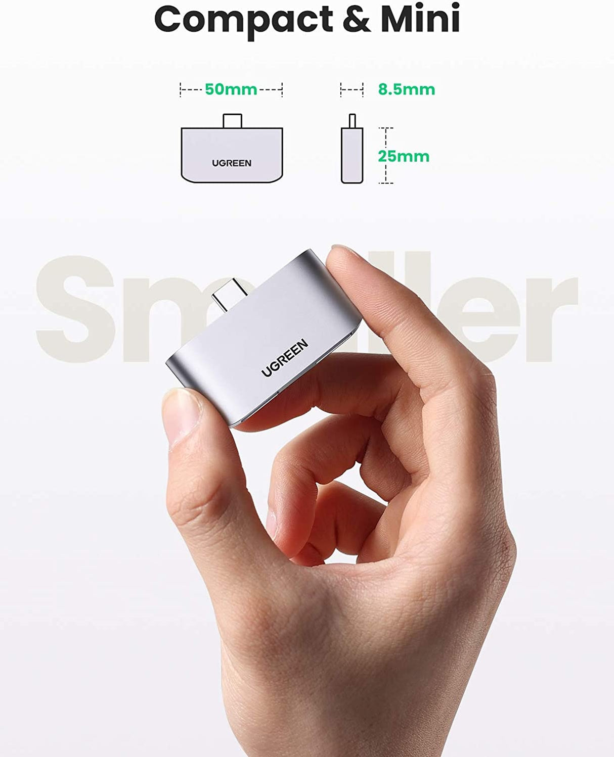 UGREEN 10912 Dual USB 3.0 Type-C Adapter for High-Speed Data Transfer