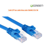 UGREEN Cat6 UTP blue color 26AWG CCA LAN Cable 15M (11207) - 45-Degree Angle