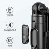 UGREEN 15062 Selfie Stick Tripod with Remote 1.5M - Top-Down View