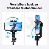 UGREEN 15062 Selfie Stick Tripod with Remote 1.5M - Low Angle