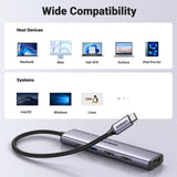 UGREEN 15495 5-in-1 USB-C Hub with 4K HDMI - Side View