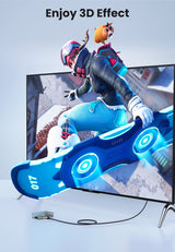 UGREEN 15515 8K Mini-HDMI to HDMI Cable - 2M Bi-Directional, Ultra High-Speed Performance - Close-Up Angle