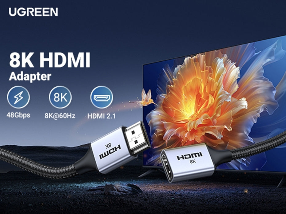 UGREEN 15518 Ultra High-Speed 8K HDMI Extension Cable - 15CM