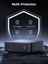 UGREEN Nexode 100W GaN II 4-Port USB-C Charging Station - 45-Degree Angle