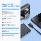 UGREEN USB-C to USB 3.0 Micro-B Data Transfer and Charging Cable - 1M for Fast File Sync and Power Supply - Side View