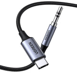 UGREEN 20192 USB-C to 3.5mm Male Audio Cable with Chip 1M - Front View