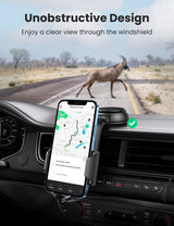 UGREEN 20473 Waterfall-Shaped Suction Cup Phone Mount - Side View