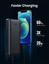 UGREEN 20542 20000mAh PD 20W Portable Power Bank - Side View