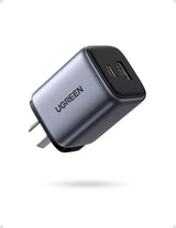 UGREEN Nexode 35W Dual-Port GaN Fast Wall Charger - Side View