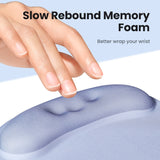 UGREEN 25243 Ergonomic Mouse Pad with Wrist Rest Green - Side View