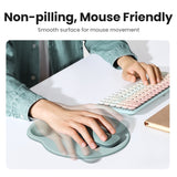 UGREEN 25243 Ergonomic Mouse Pad with Wrist Rest Green - 45-Degree Angle