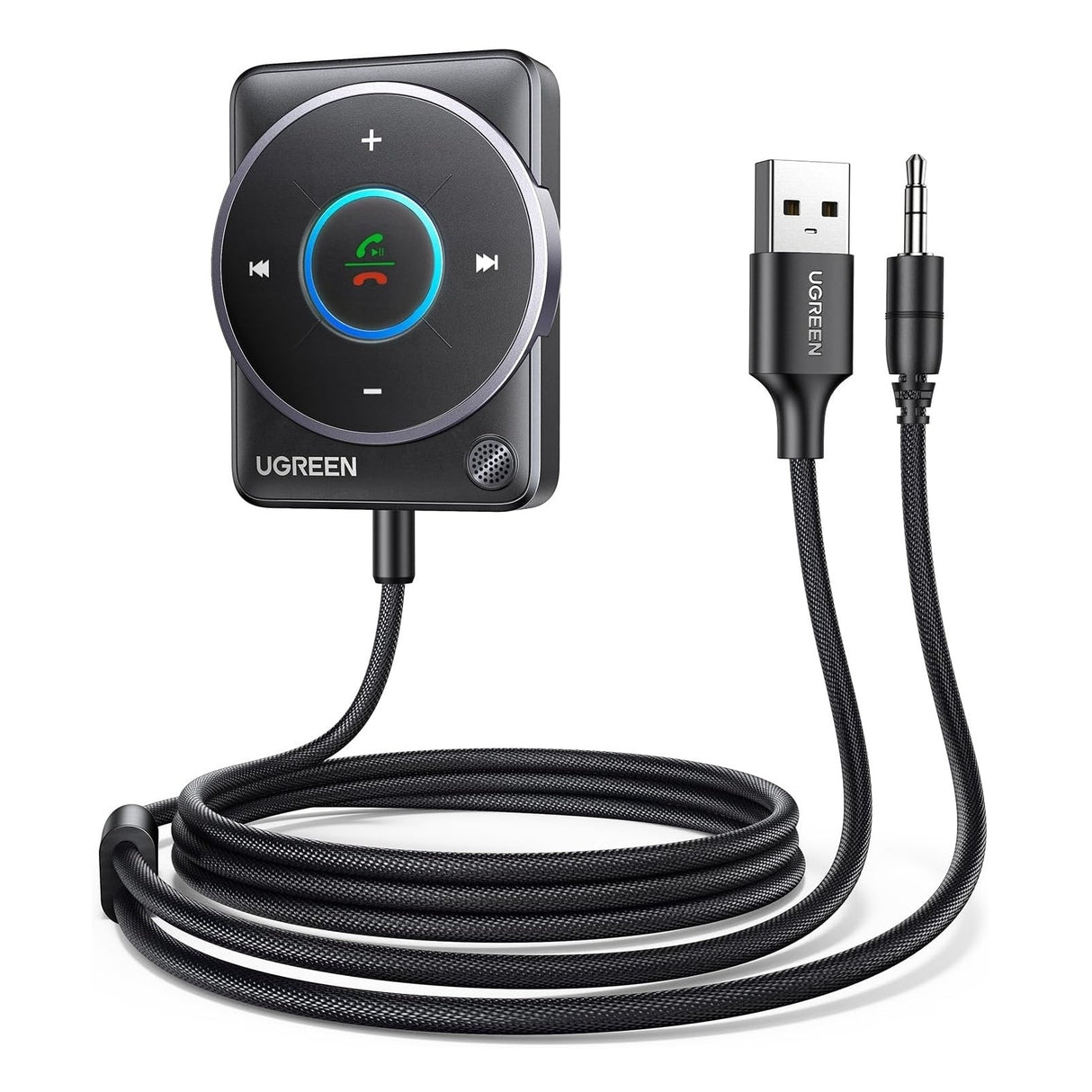 UGREEN Bluetooth 5.4 Car Adapter with Noise Cancellation & Enhanced Audio Quality