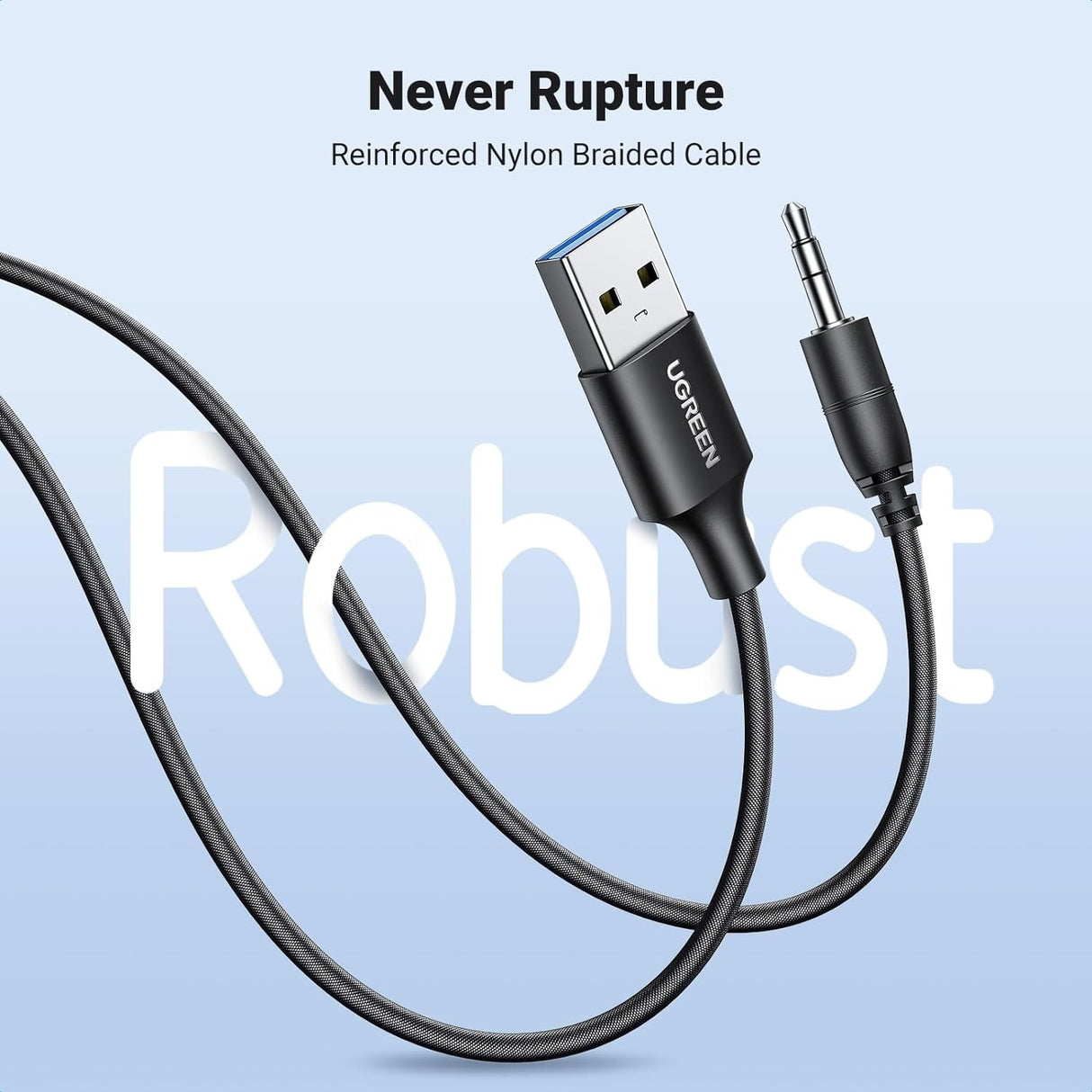 UGREEN Bluetooth 5.4 Car Adapter with Noise Cancellation & Enhanced Audio Quality
