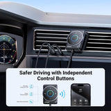 UGREEN Bluetooth 5.4 Car Adapter with Noise Cancellation & Enhanced Audio Quality - 45-Degree Angle