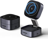 UGREEN 2-in-1 MagSafe Fast Wireless Charging Stand for iPhone and AirPods - Front View