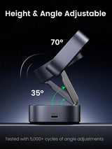 UGREEN 2-in-1 MagSafe Fast Wireless Charging Stand for iPhone and AirPods - Rear View