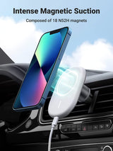 UGREEN 40117 Magnetic Fast Charge Car Mount for iPhone 13/12 Series - Front View