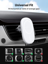 UGREEN 40117 Magnetic Fast Charge Car Mount for iPhone 13/12 Series - Close-Up Angle