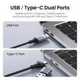 UGREEN 40189 USB-C to HDMI 2 in 1 HD Video Capture Card - Front View