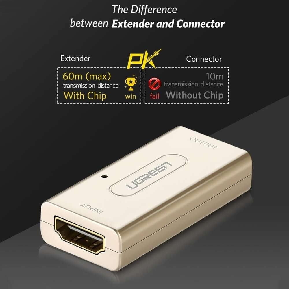 UGREEN 40265 Active HDMI Signal Extender with Long Distance Support up to 150ft