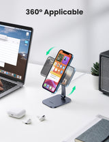 UGREEN 40290 Desk Adjustable and Foldable Aluminum Magsafe Charging Stand - 45-Degree Angle
