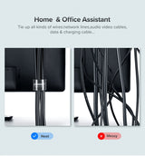 UGREEN 40354 Cable Organizer 2m (Black) - Front View