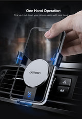 UGREEN 40907 Gravity Vent Phone Mount Holder with Automatic Jaws - Side View