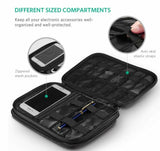 UGREEN 50147 Double Layer Electronic Accessories Organiser Travel Bag - 45-Degree Angle