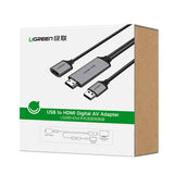 UGreen USB to HDMI Digital AV Adapter 50291 - Side View