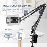 UGREEN 50394 Universal Holder with Folding Long Arm Black - Front View