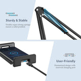 UGREEN 50394 Universal Holder with Folding Long Arm Black - 45-Degree Angle
