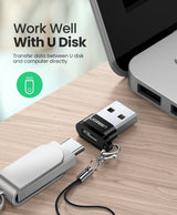 UGREEN 50568 USB-C 3.1 Female to USB-A 2.0 Male Adapter - Front View