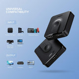 UGREEN 2-Port 4K HDMI Switch/Splitter Black (50966) - Side View