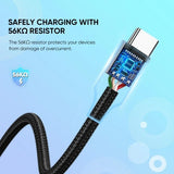 UGREEN 60128 UGREEN USB A to C Quick Charging Cable 2M - 45-Degree Angle