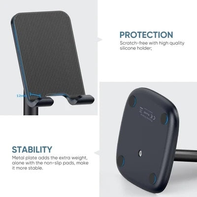 UGREEN 60324 Versatile Adjustable Phone Holder (Black)