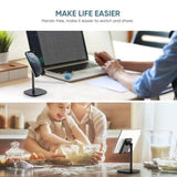 UGREEN 60343 Versatile Adjustable Phone Holder (White) - Side View