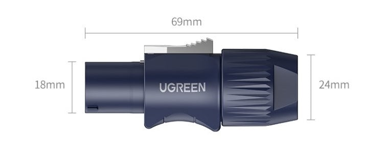 UGREEN Premium C-NL4FC Speaker Connector for Professional Installations