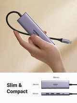 UGREEN 60383 Premium 6-in-1 USB-C Hub - Close-Up Angle