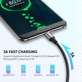 UGREEN 60408 USB A to C Quick Charging Cable - Side View
