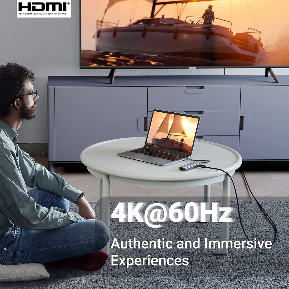 UGREEN 7-in-1 USB-C Hub with 4K HDMI, Ethernet, and Card Reader