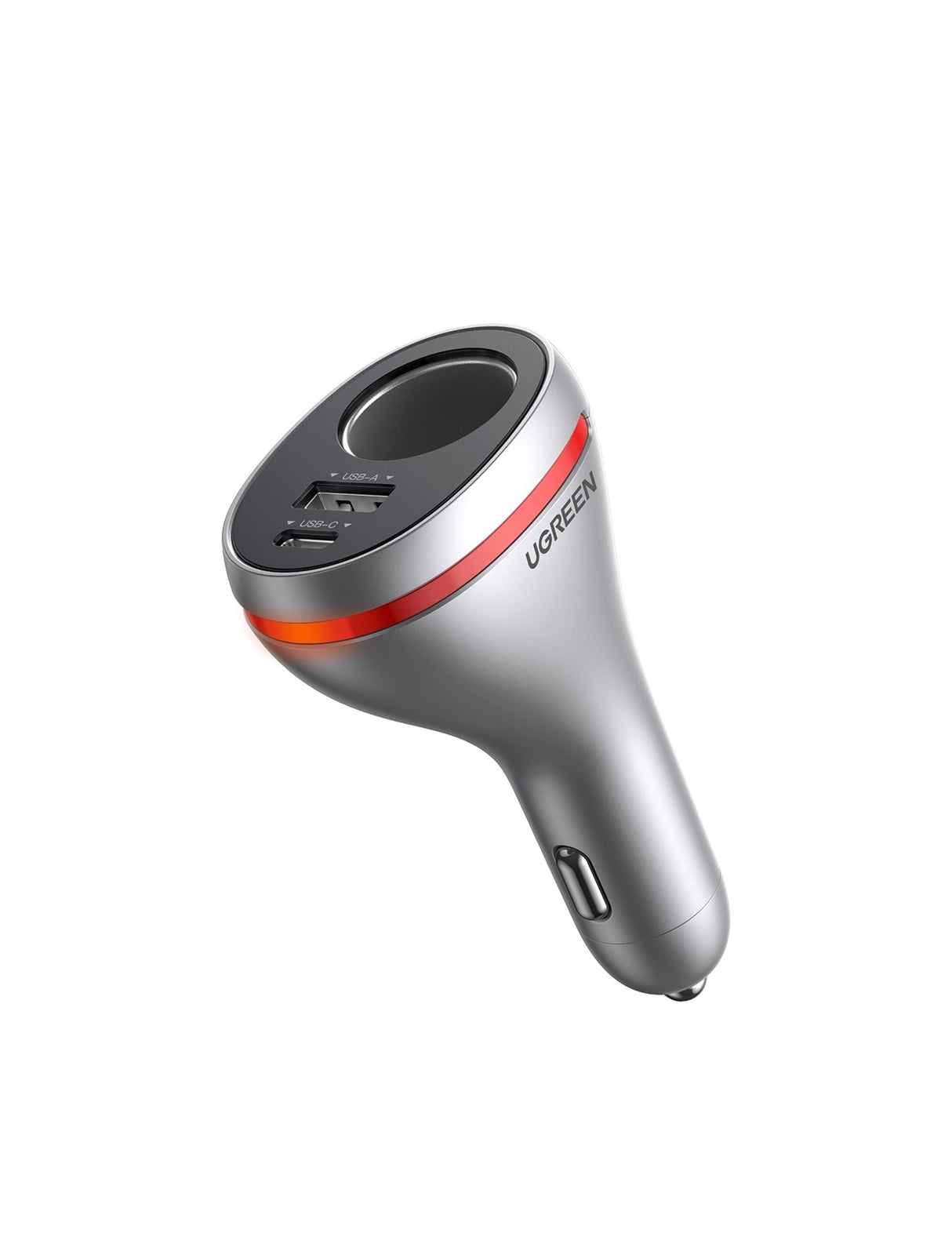 UGREEN 84W Dual Port Fast Charge Car Adapter (Space Grey)