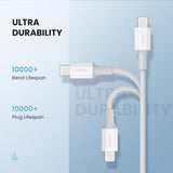 UGREEN 60749 MFi USB-C to iPhone 8-pin Charging Cable 2M - Rear View