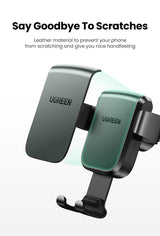 UGREEN 60990 Adjustable Suction Cup Car Phone Holder (Black) - Close-Up Angle