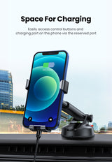 UGREEN 60990 Adjustable Suction Cup Car Phone Holder (Black) - Extra Image