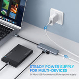 UGREEN 4-Port USB3.0 Hub with Micro USB Power Supply 70336 - Front View