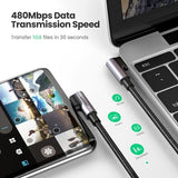 UGREEN 70529 60W Angle USB C to C Cable 1M - Close-Up Angle