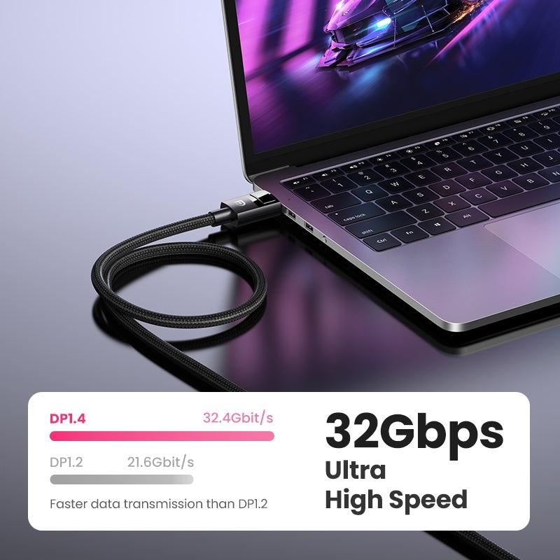 UGREEN 8K DisplayPort 1.4 Male to Male Braided Cable - 5M, VESA Certified