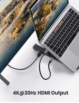 UGREEN X-Kit Laptop Stand Docking Station (80551) - Rear View