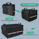 UGREEN 80710 Multifunctional Car Trunk Organizer Black - Side View